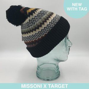 Auth Missoni x Target beanie pom pom limited